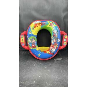 Disney Mickey Mouse Potty Training Toilet Seat w/ Handles & Splash Guard